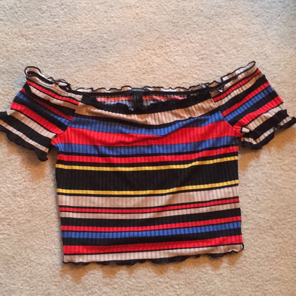 Crop Top (Multi Stripe)